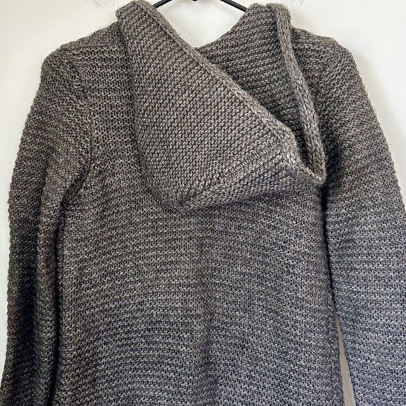 Marv Made in Italy Wool Alpaca Blend Hooded Cardigan Toggle Sweater - Size: Smal - Picture 4 of 7